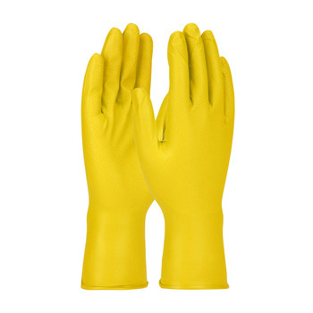 Picture of PIP Ambi-dex Grippaz Yellow Small Nitrile Powder Free Disposable Gloves (Main product image)
