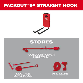 Milwaukee PACKOUT Straight Hook Hanger 48-22-8330 - Polymer/Steel