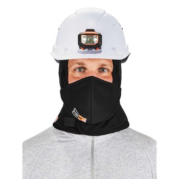 Ergodyne N-Ferno 6876 Black Universal Cotton Cold Weather Head Liner - 720476-16876