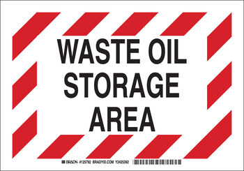 Picture of Brady B-401 Polystyrene Rectangle White English Hazardous Material Sign part number 125791 (Main product image)
