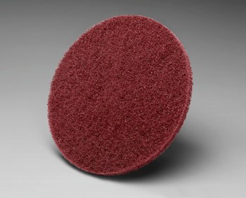 3M Scotch-Brite HS-DC Non-Woven Aluminum Oxide Deburring Disc - Very Fine Grade - 2 in Diameter - 14672
