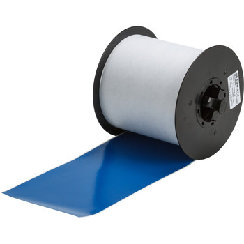 Picture of Brady Blue Indoor / Outdoor Vinyl Thermal Transfer 113208 Continuous Thermal Transfer Printer Label Roll (Main product image)