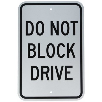Picture of Brady B-959 Aluminum Rectangle White English Stop Signs, Traffic Control Signs & Banners Sign part number 115230 (Main product image)