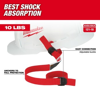 Milwaukee Hard Hat Lanyard with Loop 48-22-8801 - Red - 00226