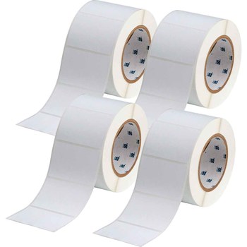 Brady Workhorse 149508 Die-Cut Printer Label Roll - 3 in x 2 in - Polyester - White - B-8459 - 60613