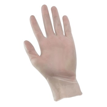 Global Glove 505PF White Large Powder Free Disposable Gloves - Industrial Grade - 5 mil Thick - 505PF/LG