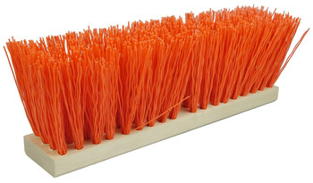 Weiler 702 Push Broom Head - 16 in - Polypropylene - Orange - 70212