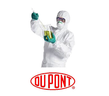 Picture of Dupont P1212S DB Blue Medium Proshield Reusable General Purpose & Work Lab Coat (Main product image)