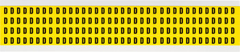 Picture of Brady 34 Series Black on Yellow Indoor Vinyl Cloth 34 Series 3400-D Letter Label (Main product image)