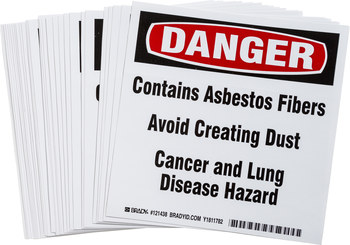 Picture of Brady Square Vinyl 121438 Health Danger Label (Main product image)
