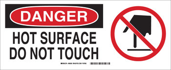 Picture of Brady B-120 Fiberglass Reinforced Polyester Rectangle White English Equipment Safety Sign part number 69028 (Main product image)