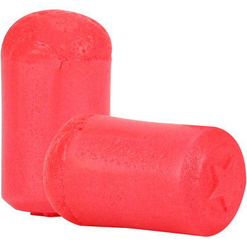 Picture of PIP PowerSoft SoftStar Red Standard Polyurethane Foam Disposable Uncorded Cylindrical Ear Plugs (Main product image)
