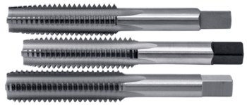 Cle-Line 0404M M4x0.7 D4 Bottoming Hand Tap - 4 Flute - Bright Finish - High-Speed Steel - 2.125 in Overall Length - C63212