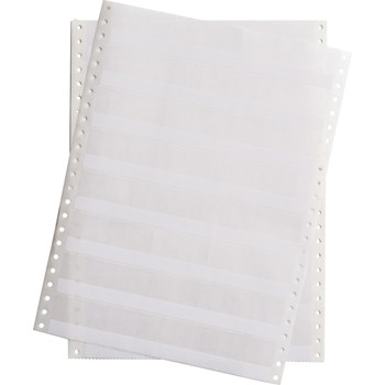 Brady Datab DAT-33-292-1 Dot Matrix Printer Label - 0.5 in x 1.437 in - Vinyl - Clear / White - B-292 - 28432