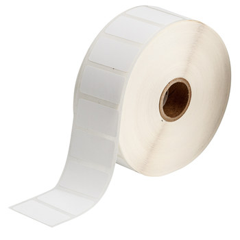 Picture of Brady White Polypropylene Thermal Transfer THT-136-7425-2-SC Die-Cut Thermal Transfer Printer Label Roll (Main product image)