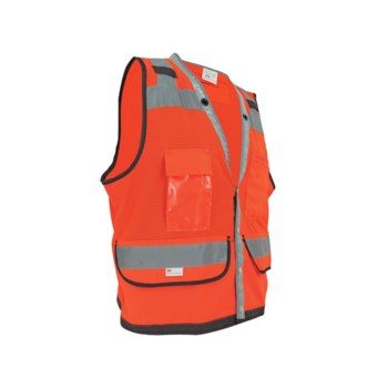 Global Glove FrogWear High-Visibility Vest GLO-058 GLO-058-L - Size Large - HV Orange - 02557