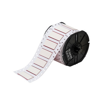 Picture of Brady White Heat-Shrinkable Polyolefin Thermal Transfer B33-500-2-7642 Die-Cut Thermal Transfer Printer Sleeve (Main product image)