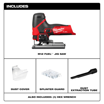 Milwaukee M12 Jig Saw 2545-20 - 0.8 in Stroke Length