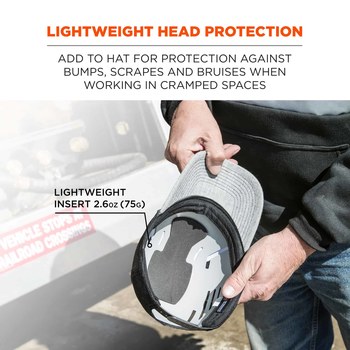 Ergodyne Skullerz Bump Cap Insert 8945 23380 - Gray - ERGODYNE 23380
