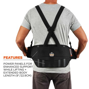 Ergodyne Proflex Back Support Belt 1600 11104 - Size Large - Black