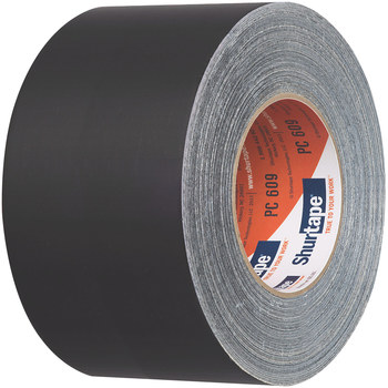 Shurtape PC 609 Black Duct Tape - 72 mm Width x 55 m Length - 10 mil Thick - SHURTAPE 201922