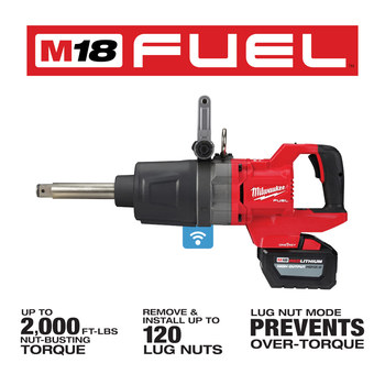 Milwaukee M18 FUEL ONE-KEY Impact Wrench Kit 2869-22HD - M18 REDLITHIUM Battery - 2000 ft/lb Max