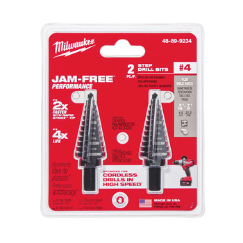 Milwaukee Step Drill Bit Set 48-89-9234 - Black Oxide