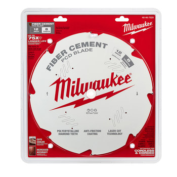 Milwaukee Circular Saw Blade 48-40-7020 - 12 in Diameter - Polycrystalline Diamond (PCD)