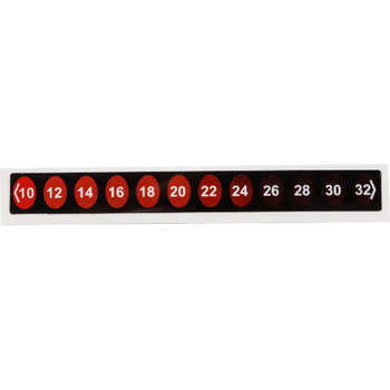 Picture of Brady Black/Red Polyester TIL-8-10C-32C Temperature Indicator Label (Main product image)