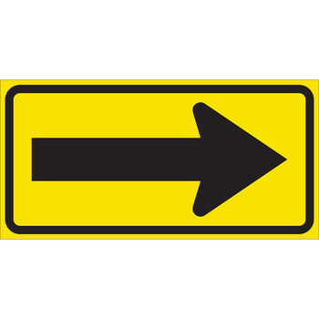 Picture of Brady B-959 Aluminum Rectangle Yellow Stop Signs, Traffic Control Signs & Banners Sign part number 115556 (Main product image)