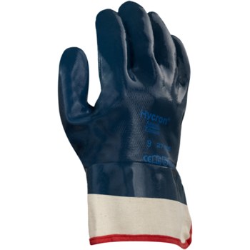 Ansell Hycron 27-805 Blue 9 Cut-Resistant Glove - ANSI A1 Cut Resistance - Nitrile Full Coverage Except Cuff Coating - 103442