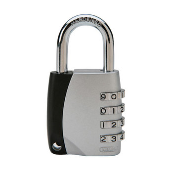 Picture of Brady Black/Silver Reinforced Laminated Steel Combination Padlock (Main product image)