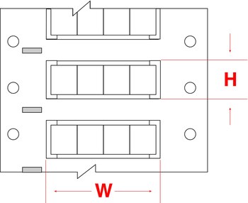 Picture of Brady White Polyolefin Thermal Transfer PS-094-150-WT-4 Die-Cut Thermal Transfer Printer Sleeve (Main product image)