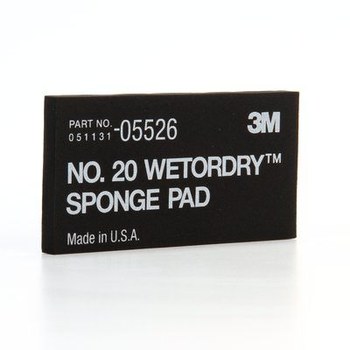 3M Wetordry 05526 Sanding Sponge - 2 3/4 in x 5 1/2 in - Silicon Carbide
