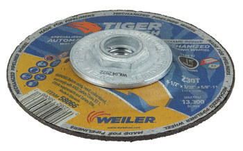 Weiler Tiger Cutting Wheel 58066 - 4 1/2 in - Ceramic/Alumina Zirconia - 30 - T