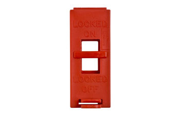 Brady Red Polypropylene Wall Switch Lockout 65392 - 1.42 in Width - 4.6 in Height - 754476-65392