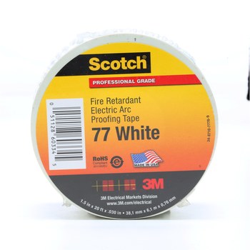 3M Scotch 77 White-1-1/2x20 ft Insulating Tape 60334, 1 1/2 in x 20 ft ...