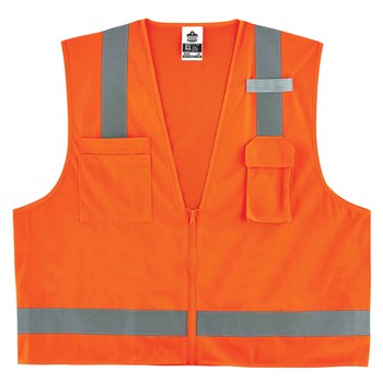 Ergodyne Glowear High-Visibility Vest 8249Z 24015 - Size Large/XL - High-Visibility Orange