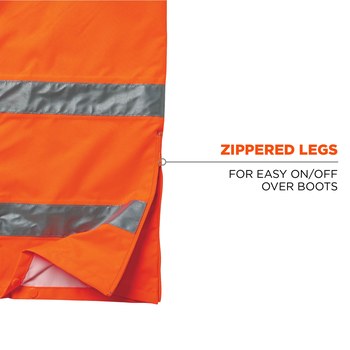 Ergodyne Glowear Rain Pants 8915 24414 - Size Large - High-Visibility Orange