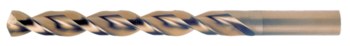 Cleveland Q-Cobalt 2075 #46 Wide Land Parabolic Jobber Drill - Split 135° Point - 1.125 in Spiral Flute - Right Hand Cut - 2.125 in Overall Length - M42 High-Speed Steel - 8% Cobalt - 0.081 in Shank - C16548