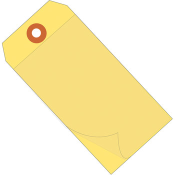 Picture of Shipping Supply Yellow 12765 Self Laminating Tags (Main product image)
