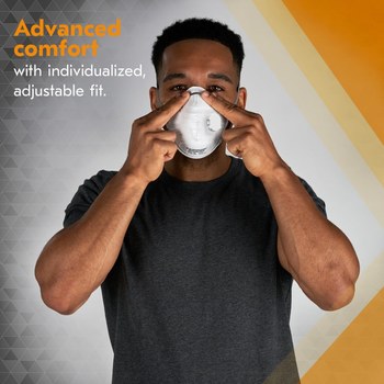 Ansell KleenGuard Particulate Respirator 3300, RA3315V 54626 - Size Standard - White