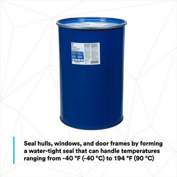 3M 7100200224 One-Part Polyurethane Adhesive Sealant White Paste 5 gal Pail - 92082