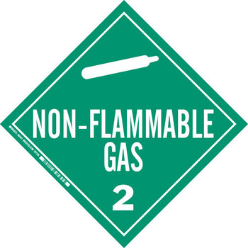 Picture of Brady B-101 Polycoated Tagstock Square Green English Truck Placards Sign part number 63441 (Main product image)
