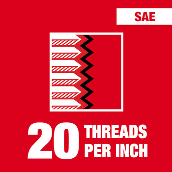 Milwaukee 1/4-20 UNC Plug Tap & Drill Bit 49-57-5534 - 4 Flute - Black Oxide - 5.75 in Overall Length - High Carbon Steel