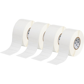 Picture of Brady Bradybondz White Polypropylene Thermal Transfer XTHT-18-8425-5 Die-Cut Thermal Transfer Printer Label Roll (Main product image)