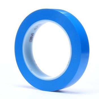 3M 471 Blue Marking Tape - 3/4 in Width x 36 yd Length - 5.2 mil Thick - 03120