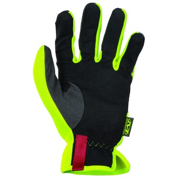 Mechanix Wear Hi-Viz FastFit Fluorescent Yellow Large Leather Work Gloves - SFF-91-010
