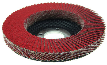 Weiler Tiger Ceramic Type 27 Flap Disc 50131 - Ceramic - 4-1/2 in - 60 - Medium