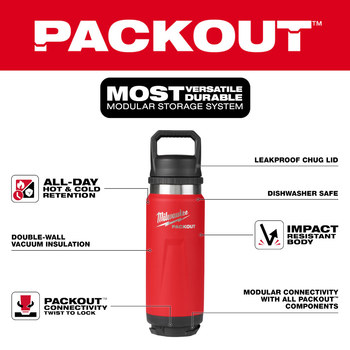 Milwaukee PACKOUT Insulated Bottle 48-22-8396R - 83887